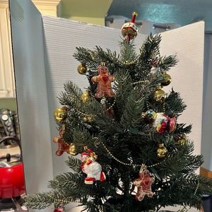 Christopher Radko  Teleflora Christmas Tree Light Up Mini Ornaments 2007 With Bo